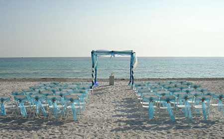 Beach Wedding Aqua Trellis In Sarasota Florida Florida Beach