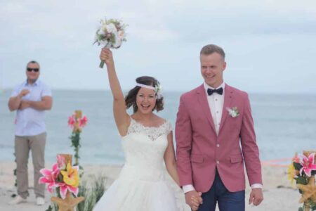 Florida beach elopement ceremony