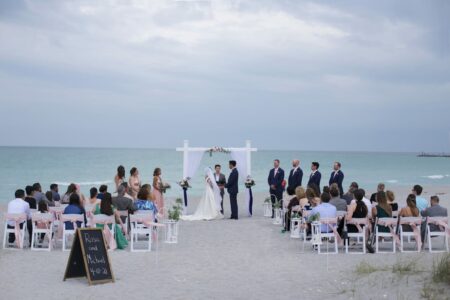 Seaside Beach Wedding Ceremoy in Florida