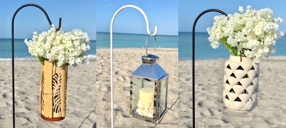 chrome shell bamboo lanterns