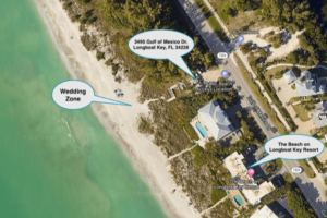 Longboat Key Florida Beach Wedding Location Map