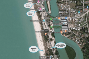 South Nokomis Beach Florida Beach Wedding Location Map