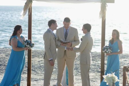 Alex and Brandon Beach Wedding Ceremony