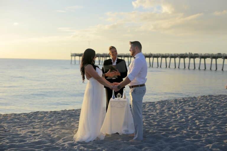 Two By The Sea Florida Beach Elopement Ceremony