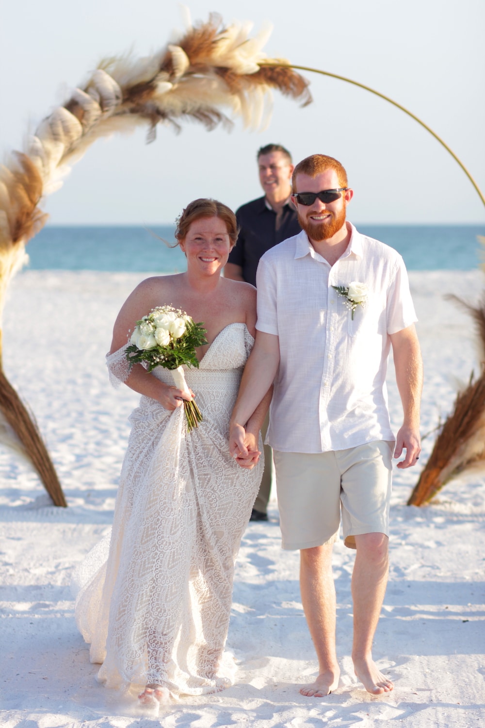 Pampas Grass Beach Wedding Arch