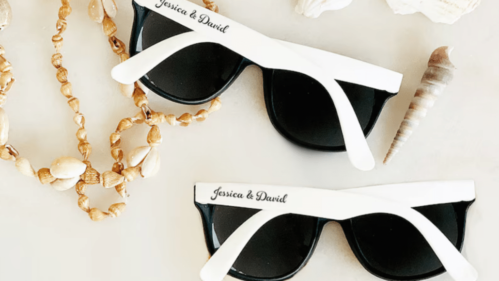 Beach Wedding Favor Sunglasses