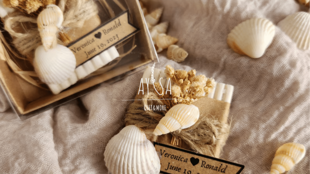 Beachy Wedding Favors Seashell Soap