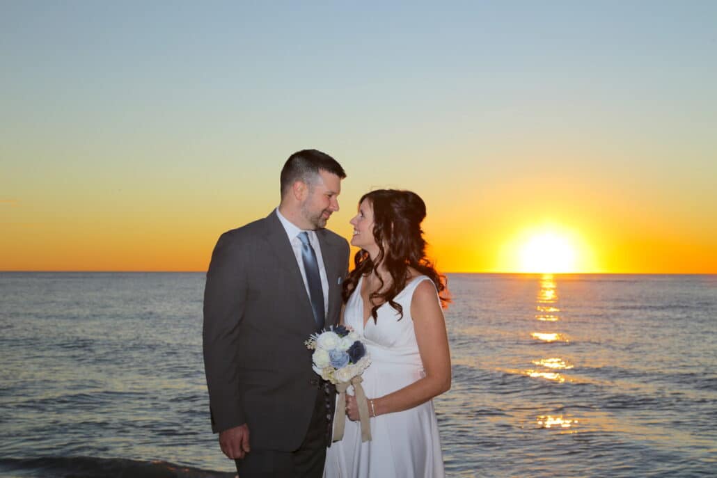 Sunset Bridal Photo