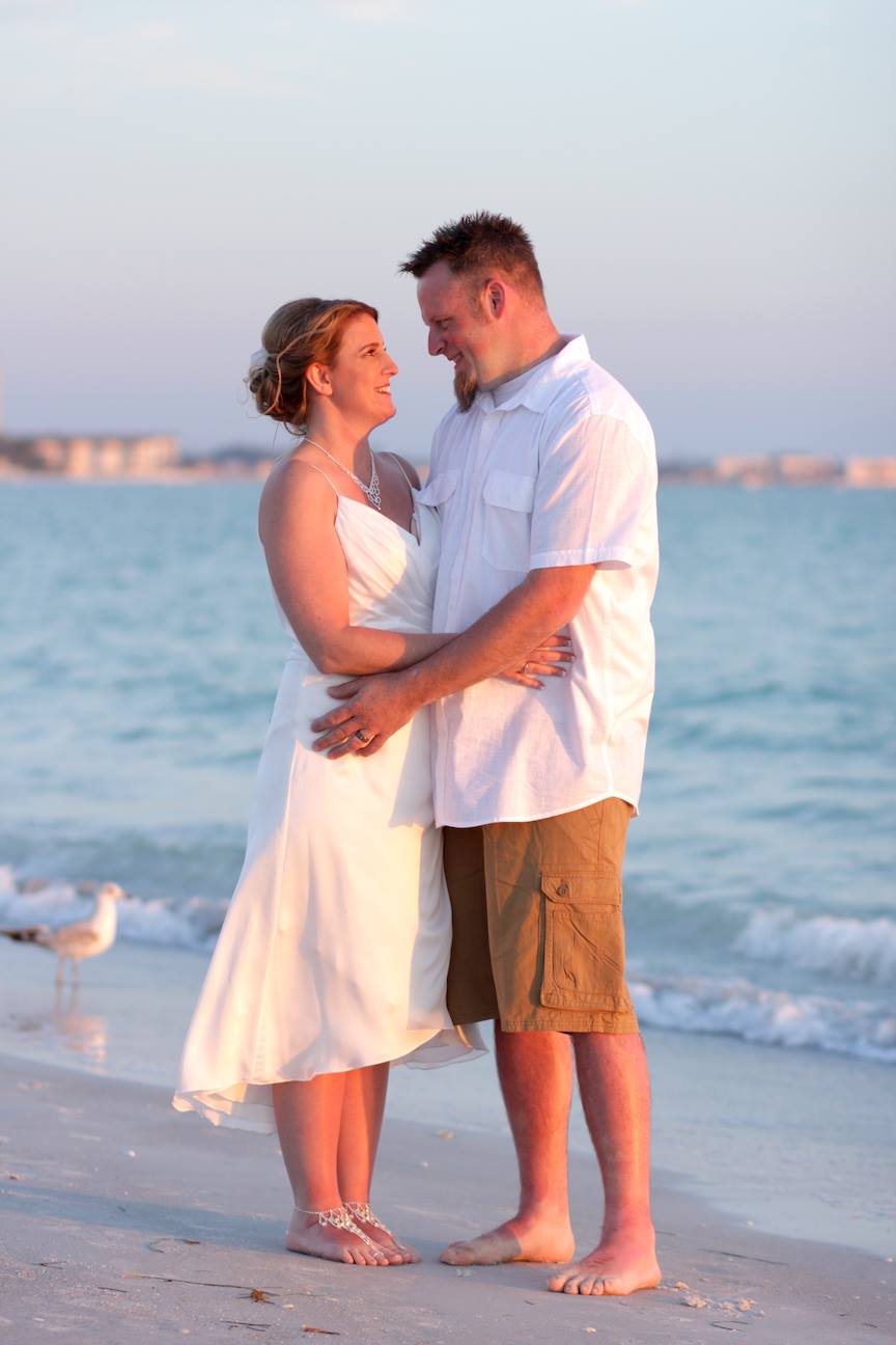 Beach Wedding Shore Photo