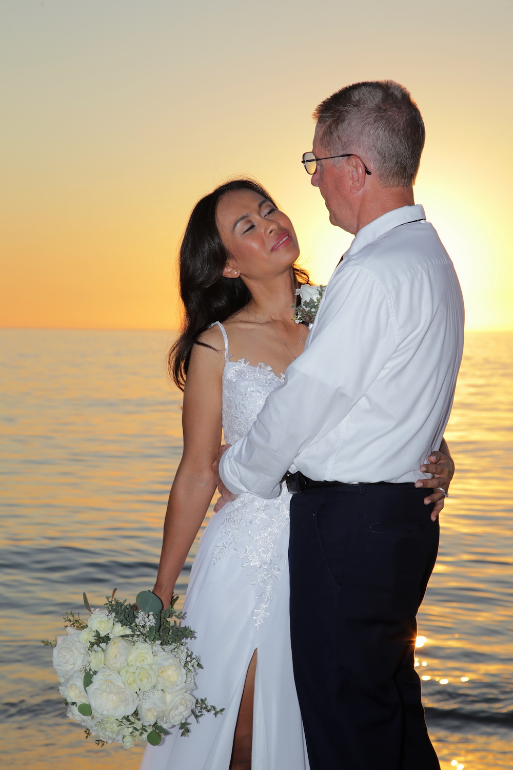 Sunset Wedding Couple