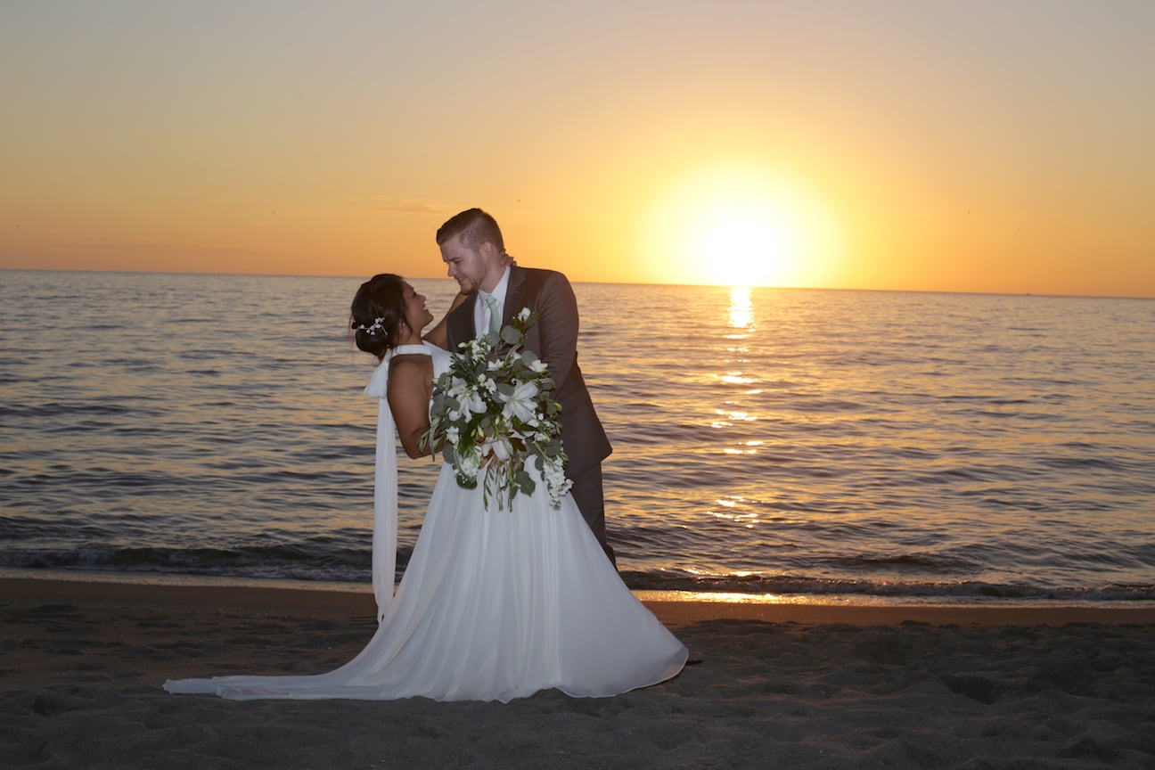 Sunset Wedding Couple