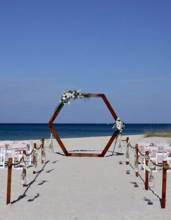 Modern Love - Hexagon Arch Trellis beach wedding package
